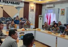 Kapolresta Pekanbaru Pimpin Rapat Anev Gelar Operasi Dan Pembinaan Tahun 2024