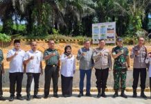 Kapolresta Pekanbaru Diwakili Kapolsek Sukajadi Tinjau Lokasi Pembangunan Unit Pelayanan Makan Bergizi