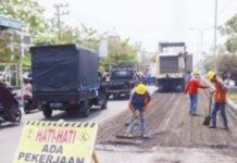 Setelah Dikerjakan Dinas PUPR-PKPP Riau, Sejumlah Ruas Jalan Di Pekanbaru Telah Mulus