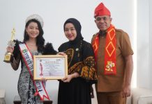 Pj Bupati Bersama Pj Ketua TP. PKK Langkat Sambut Hangat Puteri Batik Cilik Sumatera Utara 2024