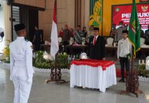 Ini Tugas Mulia, Pj. Bupati Langkat, Faisal Hasrimy Kukuhkan 58 Anggota Paskibraka Kab Langkat