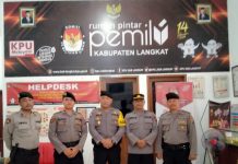 Jelang Pilkada Serentak, Polres Langkat Perketat Pengamanan di Kantor KPU