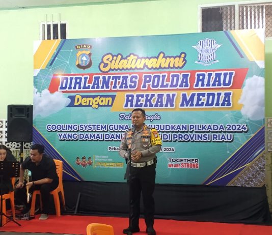 Wujudkan Pilkada Damai, Dirlantas Polda Riau Menggelar Coffe Morning Bersama Awak Media