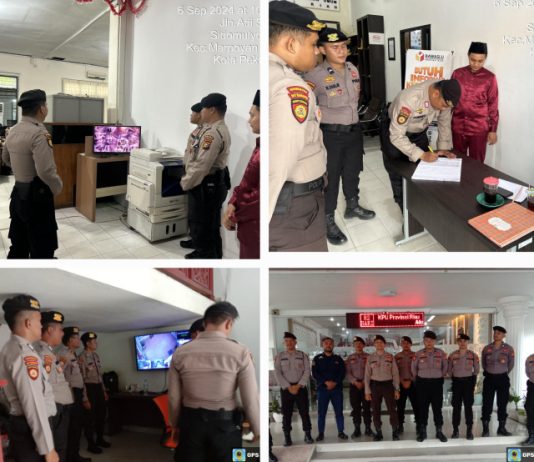 Sub Satgas Pam Objek Kegiatan OMP LK – 2024 Rutin Berpatroli Ke KPU dan Bawaslu Riau
