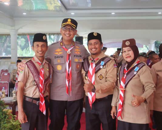 Kapolres Langkat Hadiri Upacara Hari Pramuka Ke-63 Tahun 2024 di Stabat