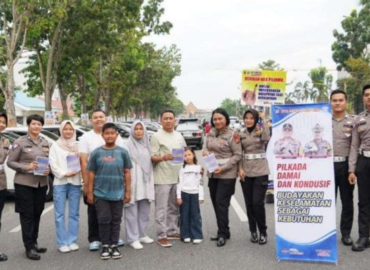 Cegah Gangguan Kamtibmas, Ditlantas Polda Riau Gelar Kampanye Lalu Lintas