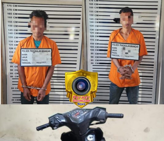 Jajaran Polsek Pangkalan Brandan Ringkus Pencuri Sepeda Motor