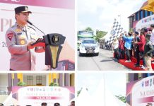 Kapolda Riau Lepas Peserta Mudik Gratis Kebangsaan Polda Riau Bersama Cipayung Plus