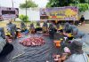 Pererat Solidaritas, PWMOI Riau dan DNT Tour and Travel Gelar Kuban Sembelih 4 Ekor Sapi