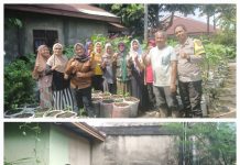 Polsek Bukit Raya, Sambangi Kebun KWT Mekar Sari, Ajak Warga Manfaatkan Pekarangan