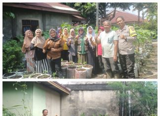 Polsek Bukit Raya, Sambangi Kebun KWT Mekar Sari, Ajak Warga Manfaatkan Pekarangan