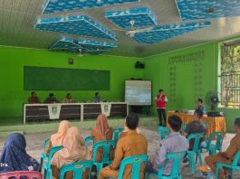 PLN ULP Bengkalis Gelar Program Jaga KAMU, Edukasi Masyarakat Desa Simpang Ayam tentang Bahaya Listrik